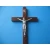 Krzyż drewniany prosty ciemny brąz 20 cm